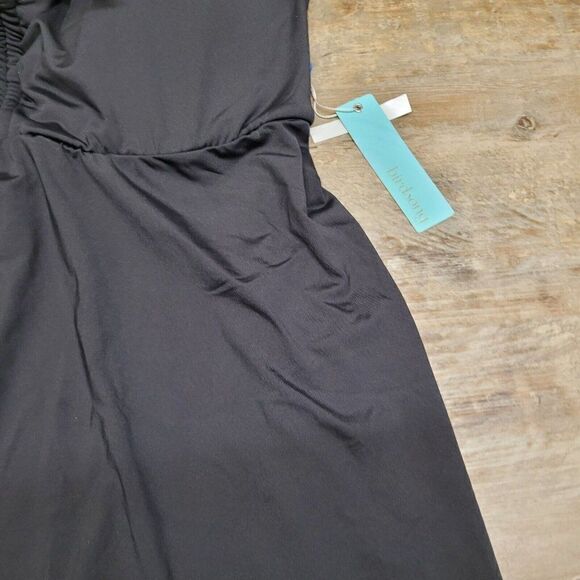 Birdsong Plus Size 20W Black Eco Onyx Sharkbite Underwire Tankini Swim Top Plus - Picture 10 of 13